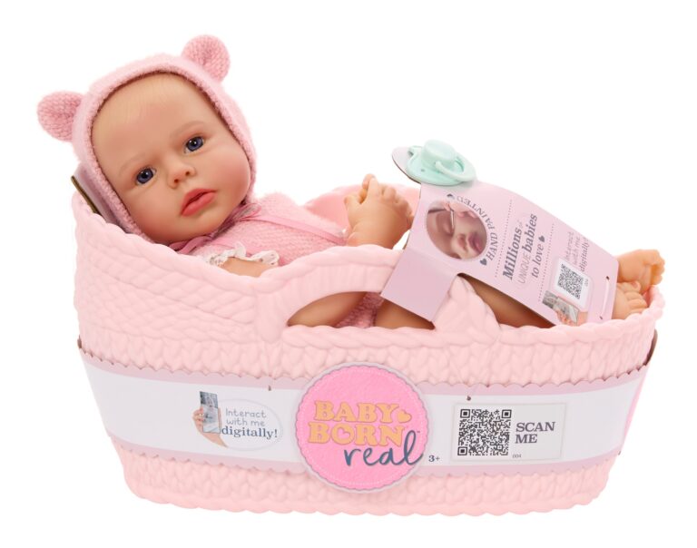 BABY born Real Baby – lalka dziewczynka Fair, otwarte oczy
